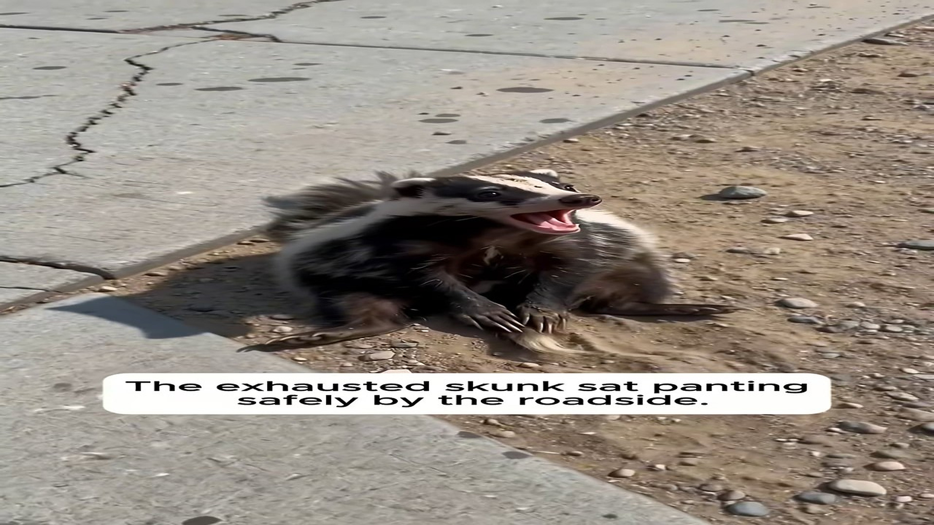 Part 2 : H1208001_A Trapped Skunk Ran Straight Into Busy City Traffic �#love #animals #wholesome #rescue #skunk_part2